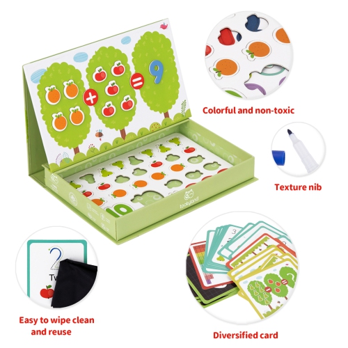 TOOKYLAND Math Learning Magnetic Box - 86pcs - Early Math Skills Educational Toy, Ages 3+