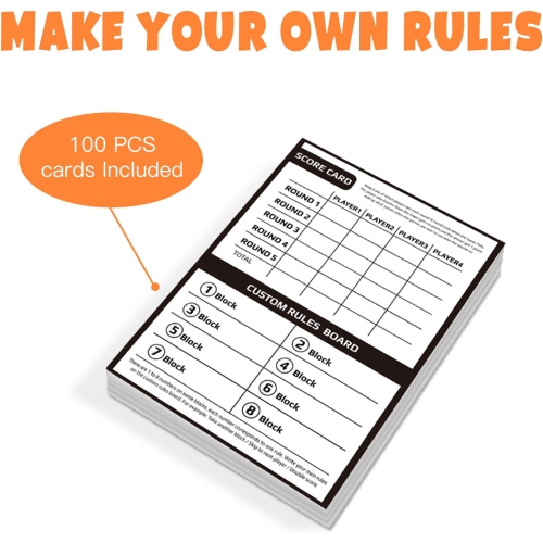 TOOKYLAND Giant Block Stacking Game - 56pcs - Oversized Wooden Tumble Tower with Storage Bag; 3 Years and Older