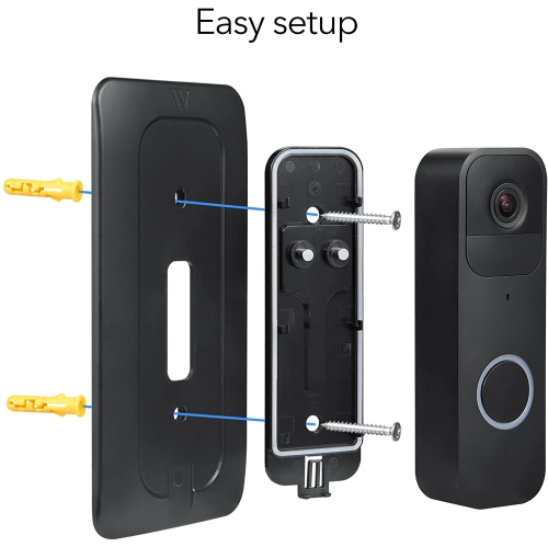 Wasserstein Wall Plate Compatible With Blink Video Doorbell - Easy Mounting for Your Blink Video Doorbell Camera