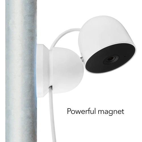 Wasserstein Magnetic Wall Mount Compatible with Google Nest Cam - More Mounting Options for Nest Cam - (Mounting Dome and Nest Cam Not Included)