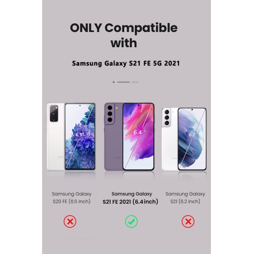 Coque XCRS Dual Layer Comm PC + TPU pour Samsung Galaxy S21 FE 6.4", Heavy Duty, Tuff, Protection antichoc, Test de chute, Housse de protection