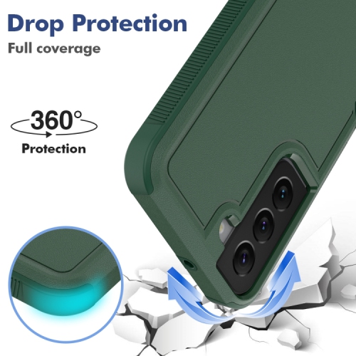 Coque XCRS Dual Layer Comm PC + TPU pour Samsung Galaxy S21 FE 6.4", Heavy Duty, Tuff, Protection antichoc, Test de chute, Housse de protection