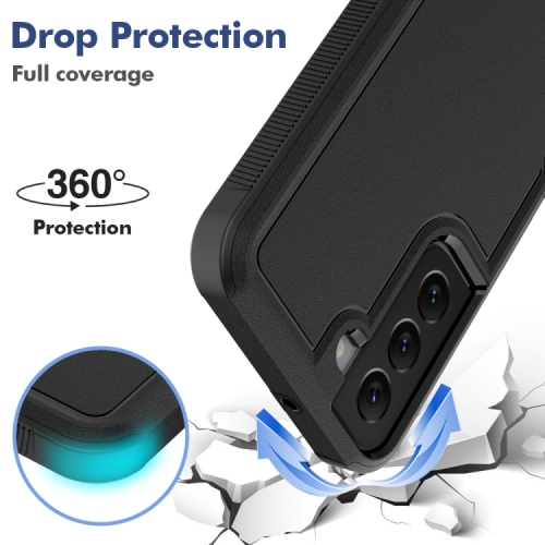 Coque XCRS Dual Layer Comm PC + TPU pour Samsung Galaxy S21 FE 6.4", Heavy Duty, Tuff, Protection antichoc, Test de chute, Housse de protection