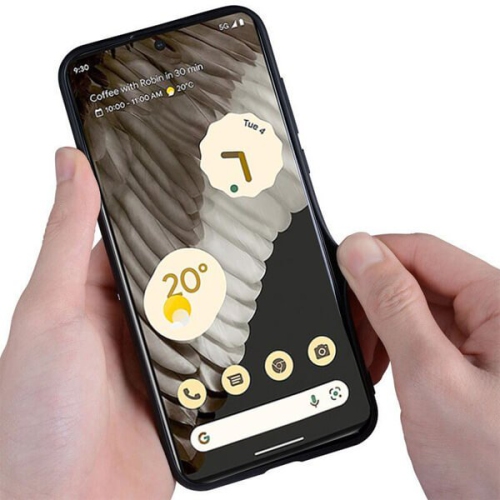 Google Pixel 7 AIORIA Case Textile Fabric Shockproof Cases Check Fitted Soft Shell Case for Google Pixel 7 Soft Heavy Duty Slim Back Cover