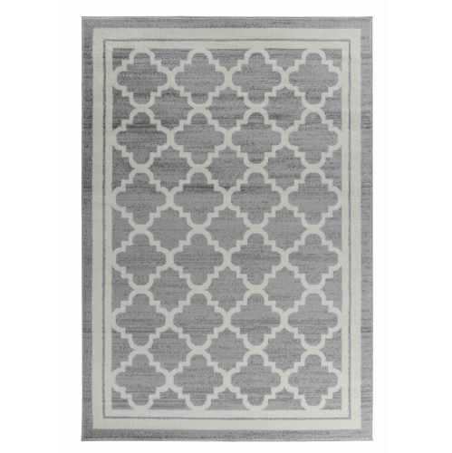 RUG BRANCH  Kaya Traditional Trellis Grey/beige Indoor Area Rug