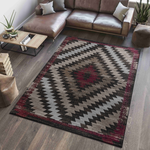 Rug Branch Sakarya Modern Boho Geometric Indoor Area Rug