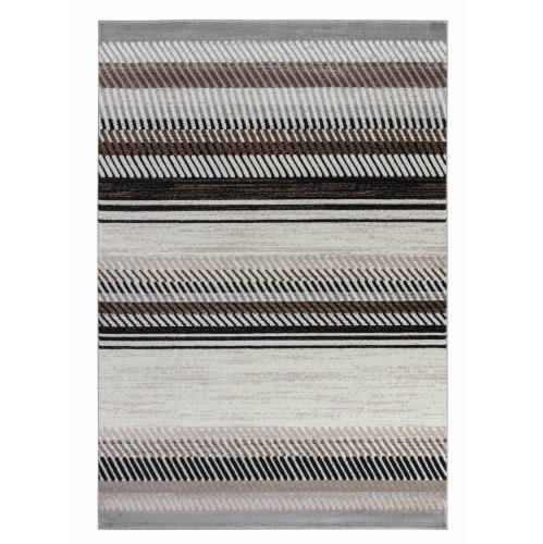 RUG BRANCH  Orion Contemporary Striped Beige/brown Indoor Area Rug