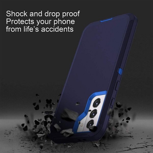Samsung Galaxy S22 Plus 5G Case 3in1 Drop Resistant Defender Tradies Hybrid Armor Heavy Duty Rugged Shockproof Tough Galaxy S22+ Cover