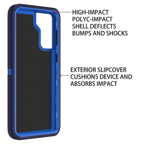 Samsung Galaxy S22 Plus 5G Case 3in1 Drop Resistant Defender Tradies Hybrid Armor Heavy Duty Rugged Shockproof Tough Galaxy S22+ Cover