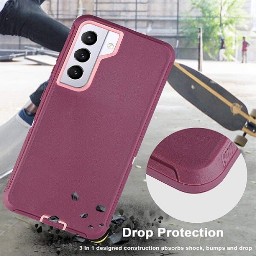 Samsung Galaxy S22 Plus 5G Case 3in1 Drop Resistant Defender Tradies Hybrid Armor Heavy Duty Rugged Shockproof Tough Galaxy S22+ Cover