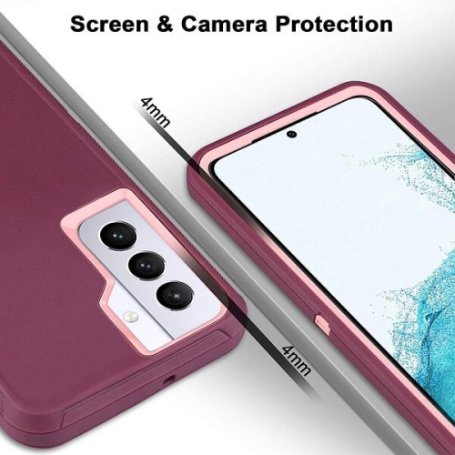 Samsung Galaxy S22 Plus 5G Case 3in1 Drop Resistant Defender Tradies Hybrid Armor Heavy Duty Rugged Shockproof Tough Galaxy S22+ Cover