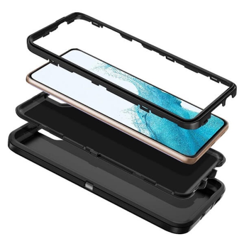Samsung Galaxy S22 Plus 5G Case 3in1 Drop Resistant Defender Tradies Hybrid Armor Heavy Duty Rugged Shockproof Tough Galaxy S22+ Cover