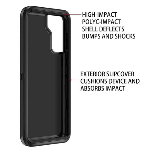 Samsung Galaxy S22 Plus 5G Case 3in1 Drop Resistant Defender Tradies Hybrid Armor Heavy Duty Rugged Shockproof Tough Galaxy S22+ Cover