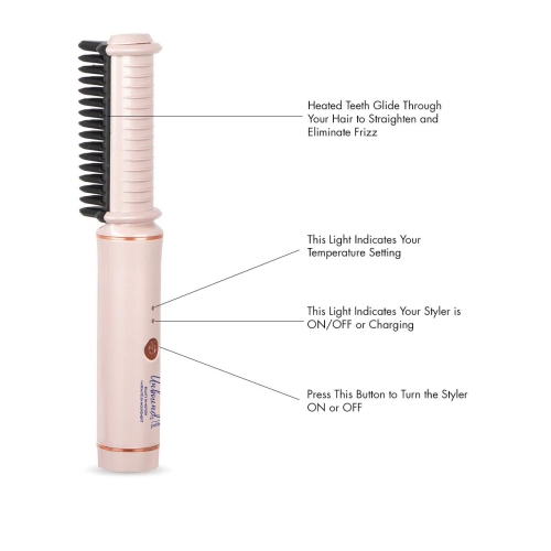 Petit peigne lisseur sans fil CR330C de Conair