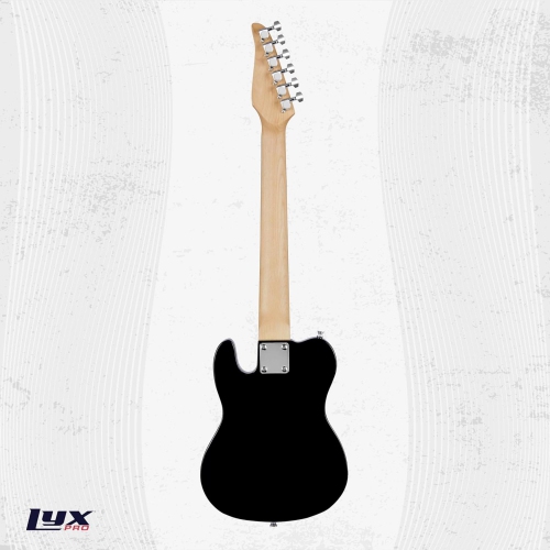 LyxPro Beginner 30" Telecaster Electric Guitar, Paulownia Body, Black