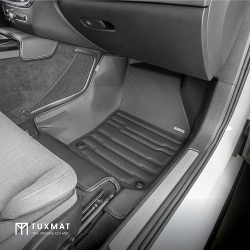 TuxMat - for Volvo S60 Recharge 2019-2025 Models - Custom Car Mats - Maximum Coverage, All Weather, Laser Measured - This Full Set Includes 1st and