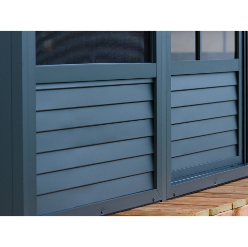 Florence Add-A-Room with polycarbonate roof 10 Ft. x 16 Ft. in Slate