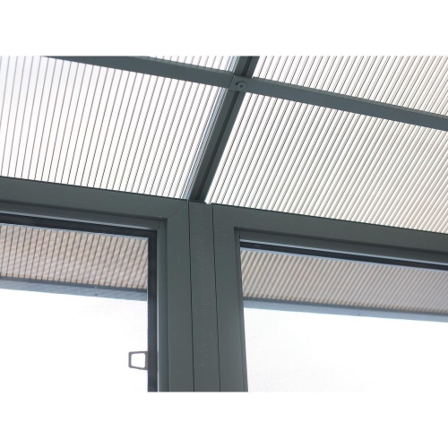 Florence Solarium with polycarbonate roof 12 Ft. x 18 Ft. in Slate