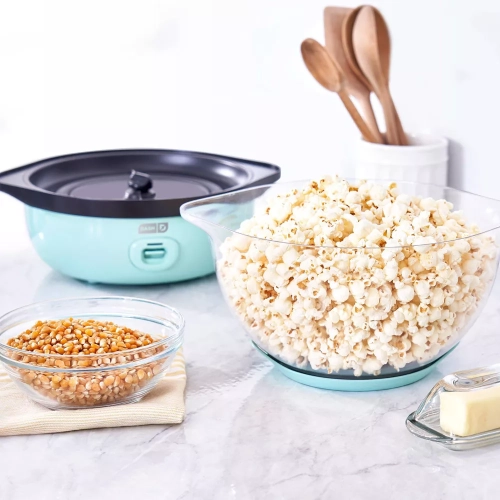 DASH DAPP155GBAQ06 Turbo POP Popcorn Maker, 8 Cups, Aqua 