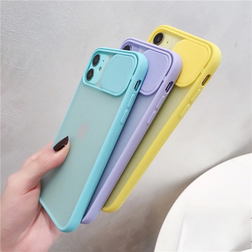For Apple iPhone XR Sky Blue Case Shockproof TPU Smart Camera Protector Slide Back Cover