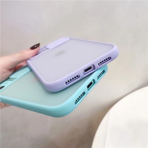 For Apple iPhone XR Black Case Shockproof TPU Smart Camera Protector Slide Back Cover