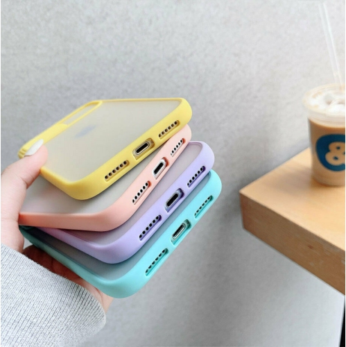 For Apple iPhone XR Purple Case Shockproof TPU Smart Camera Protector Slide Back Cover