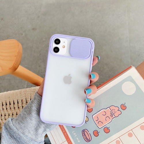 Apple iPhone 11 Pro Purple Case Shockproof TPU Smart Camera Protector Slide Back Cover