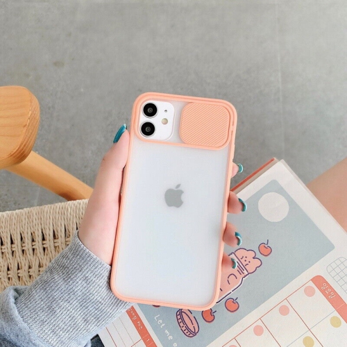 For Apple iPhone 11 Pro Pink Case Shockproof TPU Smart Camera Protector Slide Back Cover