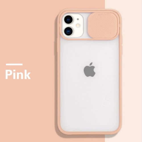 For Apple iPhone 11 Pro Pink Case Shockproof TPU Smart Camera Protector Slide Back Cover