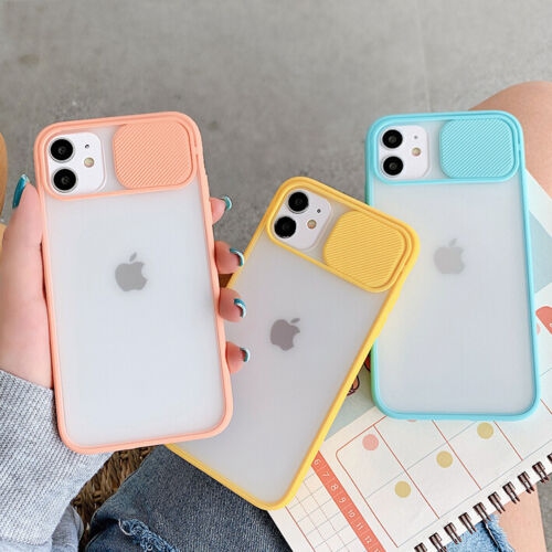 For Apple iPhone 11 Pro Max Pink Case Shockproof TPU Smart Camera Protector Slide Back Cover