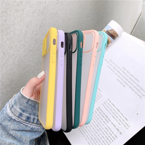 For Apple iPhone 12 / 12 Pro Black Case Shockproof TPU Smart Camera Protector Slide Back Cover