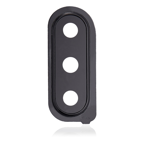 Replacement Back Camera Glass Lens And Cover Bezel Compatible For Samsung Galaxy M30 (Black)