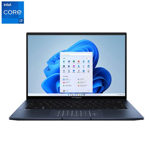 Refurbished - ASUS ZenBook OLED 14" Laptop - Ponder Blue (Intel&nbsp;Core&nbsp;i7-1260P/512GB SSD/16GB RAM/Windows 11)
