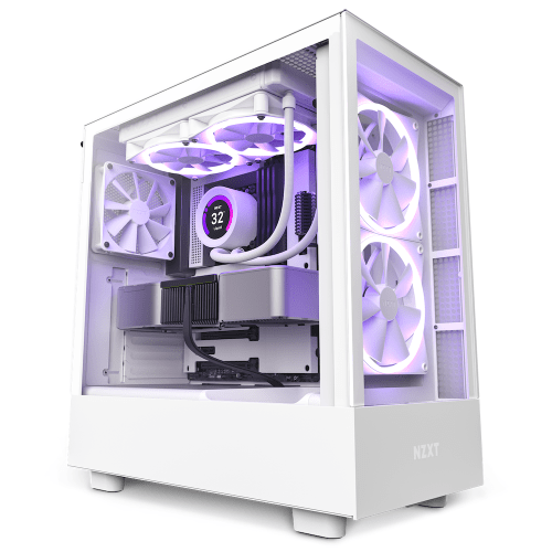 NZXT Case CC-H51EW-01 H5 Elite MID-TOWER Tempered Glass ATX/Micro ATX ...