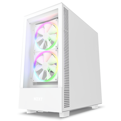 NZXT Case CC-H51EW-01 H5 Elite MID-TOWER Tempered Glass ATX/Micro ATX/mini ITX RGB Fan White Retail