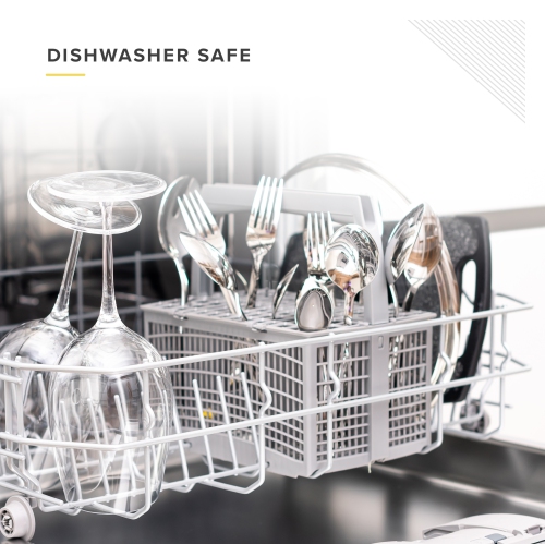 Table 12 Ensemble de couverts de 50 pièces, ensemble d'ustensiles de cuisine en acier inoxydable, argenterie sophistiquée