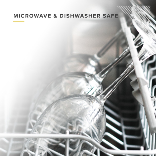 TABLE 12 14.5-Ounce White Wine Glasses, Set of 6, Lead-Free Crystal, Break Resistant