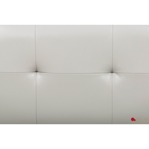 True Contemporary William Tufted Faux Leather Sofa