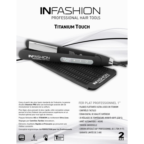 Infashion Titanium Touch Flat Iron 25mm