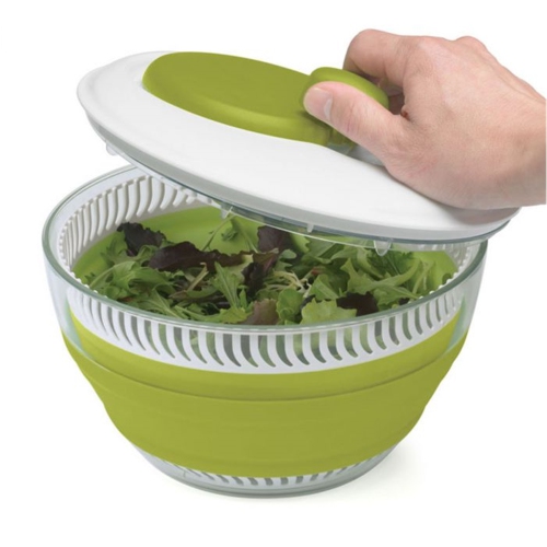 Starfrit - Essoreuse à Salade Repliable, Capacité de 3 Litres, Lavable au Lave-Vaiselle, Vert