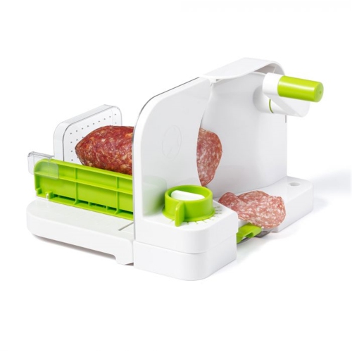 Starfrit - Deli Slicer Multifunction Food Slicer, 16.5 cm Stainless Steel Blade, Green