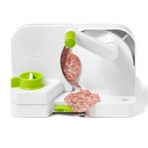 Starfrit - Deli Slicer Multifunction Food Slicer, 16.5 cm Stainless Steel Blade, Green