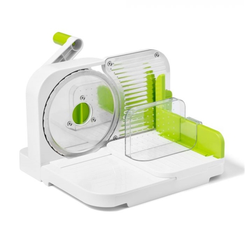 Starfrit - Deli Slicer Multifunction Food Slicer, 16.5 cm Stainless Steel Blade, Green