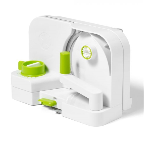 Starfrit - Deli Slicer Multifunction Food Slicer, 16.5 cm Stainless Steel Blade, Green