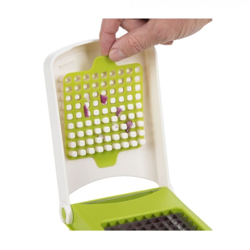 Starfrit - Onion Chopper, Convenient Opening and Cleaning Tools Included, Green