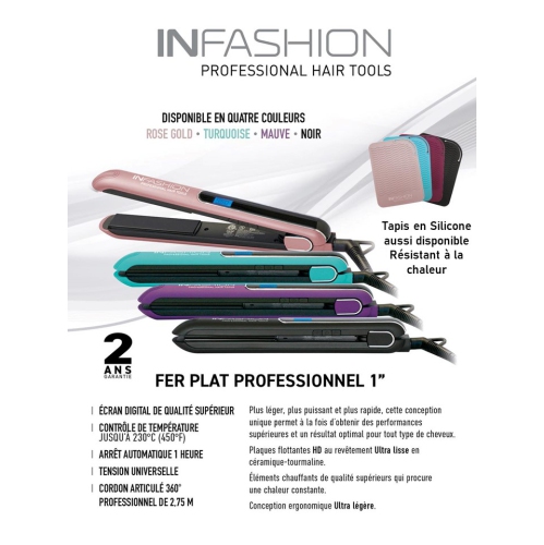 Infashion Fer Plat Turquoise 25mm