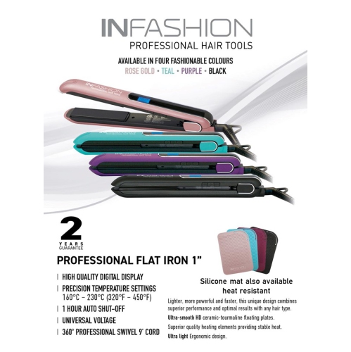 Infashion Fer Plat Turquoise 25mm