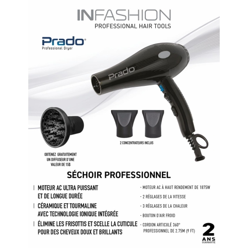 Infashion Black Prado dryer