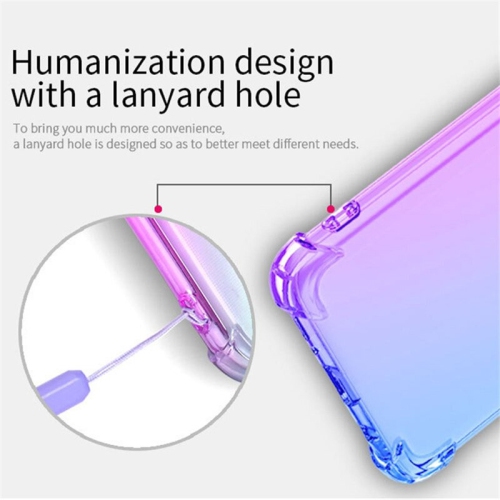 Samsung Galaxy S22 Case Purple+Blue Clear Heavy Duty Soft Slim Rainbow For Phone Back Cover