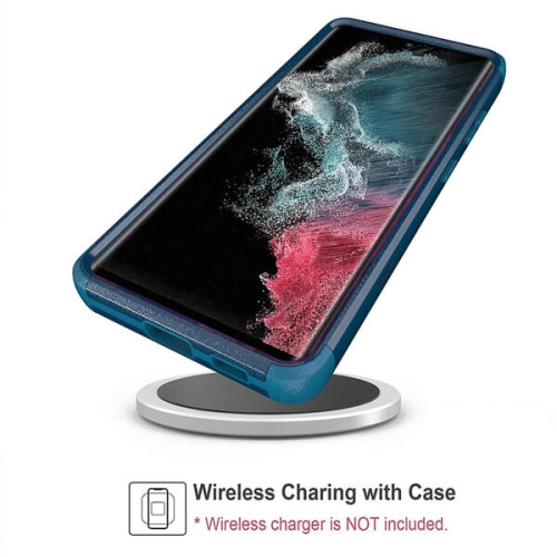 SuperShield Samsung Galaxy S22 Ultra 5G Case 3in1 Drop Resistant Adventure Tradies Hybrid Armor Heavy Duty Rugged Shockproof Tough Cover